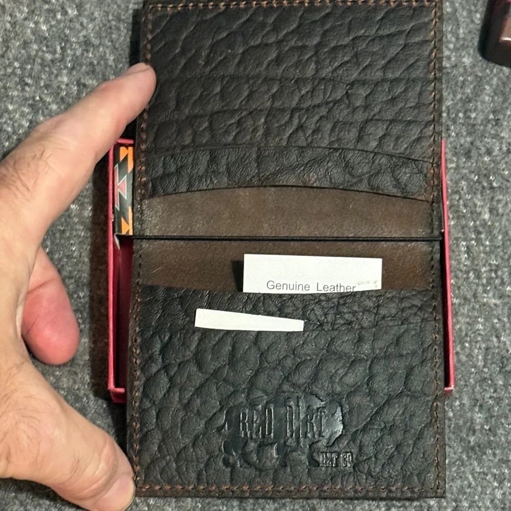 Dark Brown Leather Card Holder